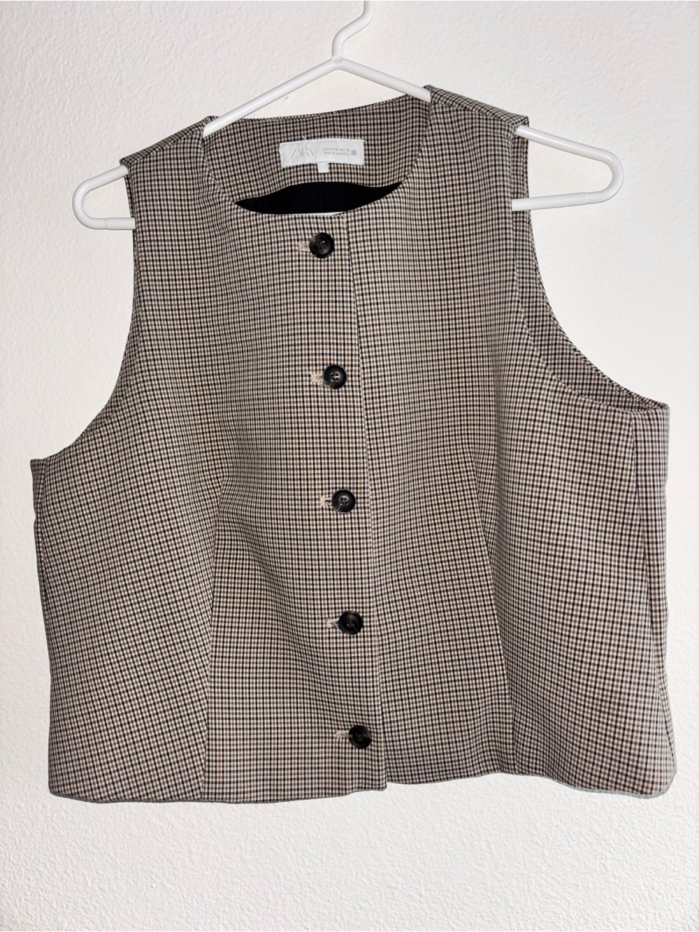 Zara Black Tailored Vest XL - Picture 4 of 7
